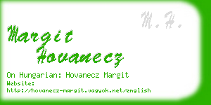 margit hovanecz business card